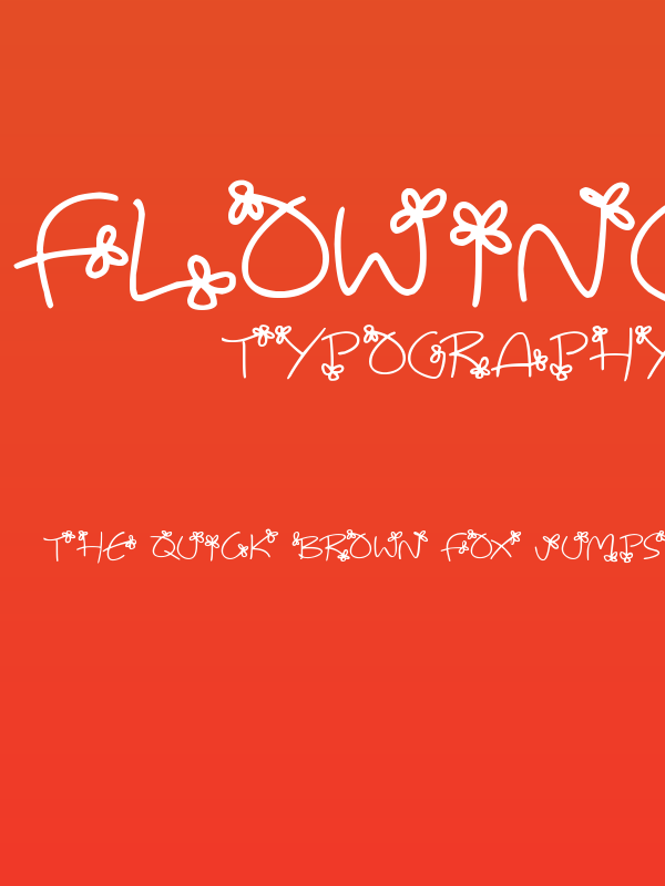 Flowing Flowers Poster