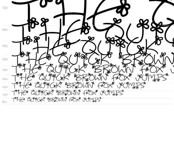 Flowing Flowers Waterfall