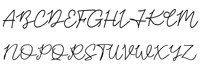 Flowing Waltz Demo Font Alte caractere