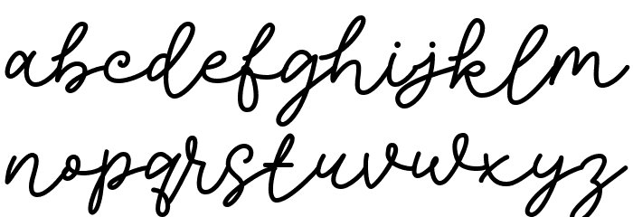 Flowing Waltz Demo Font Litere mici