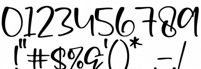 Flowless Font OTHER CHARS