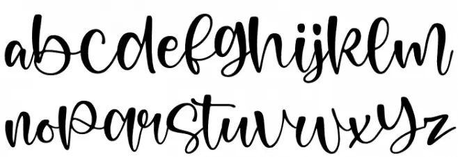 Flowless Font LOWERCASE