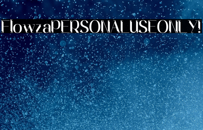 Flowza PERSONAL USE ONLY! Example 1