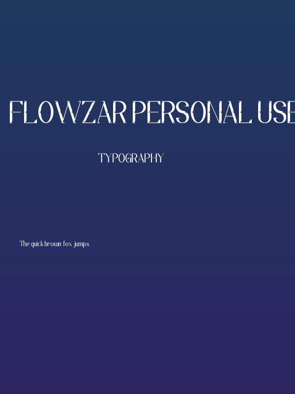 Flowzar PERSONAL USE ONLY! Poster