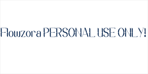 Flowzora PERSONAL USE ONLY! Logo