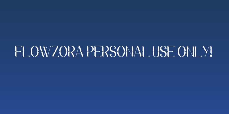 Flowzora PERSONAL USE ONLY! Social Header