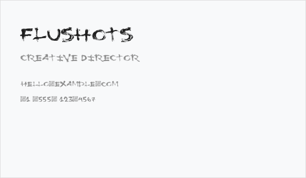 FluShots Business Card