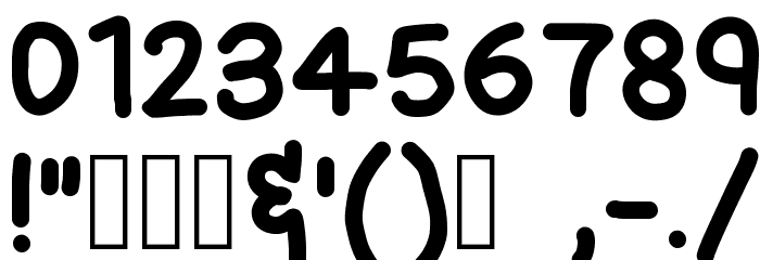 Flubber Font OTHER CHARS