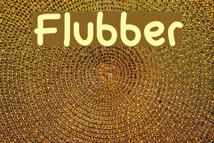 Flubber Font examples