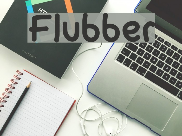 Flubber Font examples