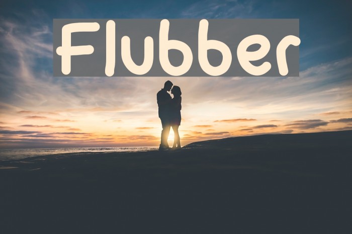 Flubber Font examples