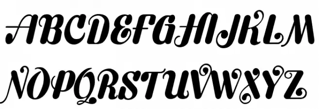 Flubby Schriftart Groß