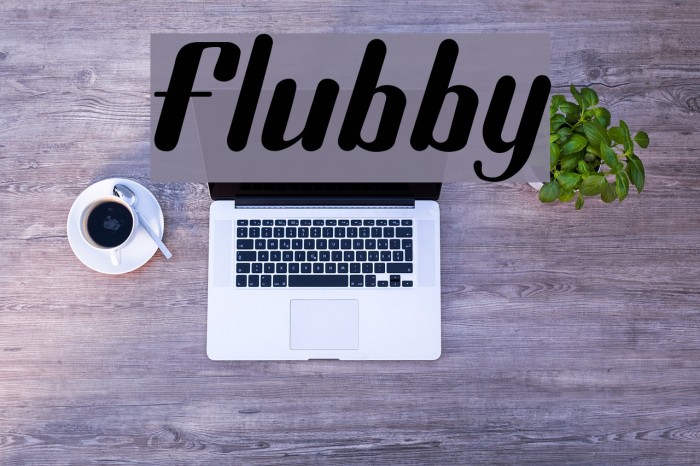 Flubby Font examples