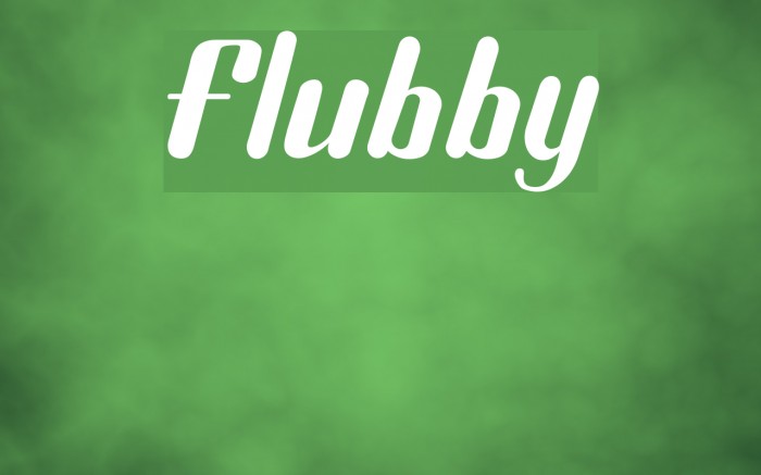 Flubby Font examples