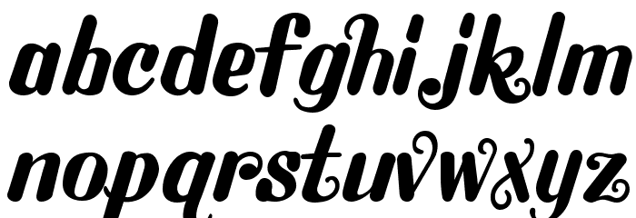 Flubby Font LOWERCASE