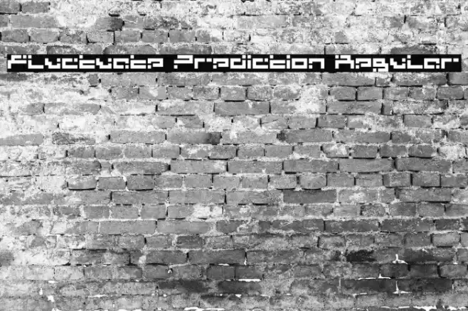 Fluctuate Prediction Regular Fonte examples