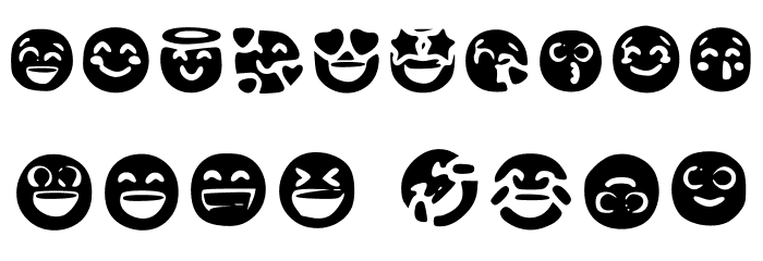 Fluent Emojis 133 Regular Font OTHER CHARS