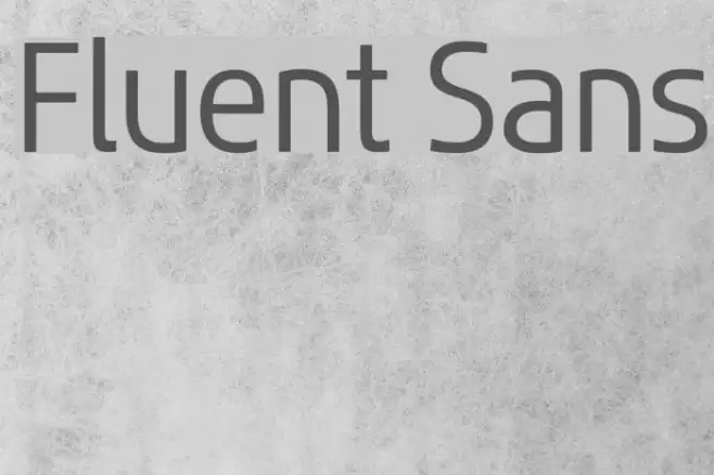 Fluent Sans Font examples