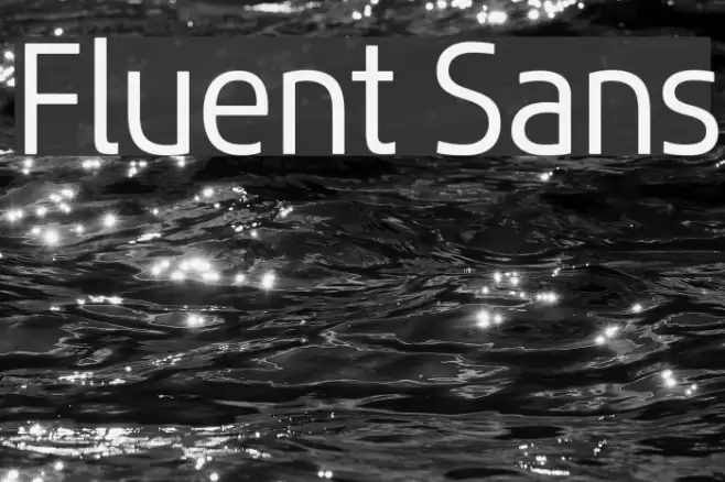 Fluent Sans Font examples