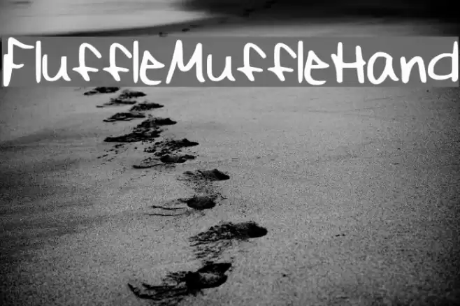 FluffleMuffleHand Font examples