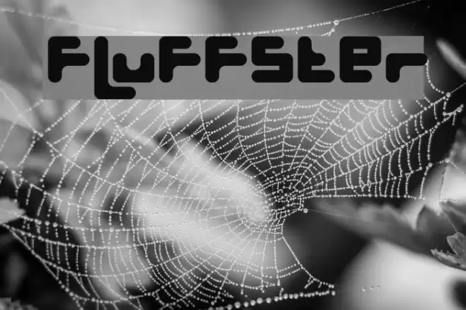 Fluffster Font examples