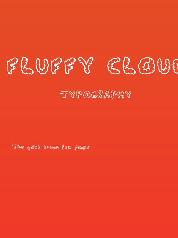 Fluffy Clouds Poster