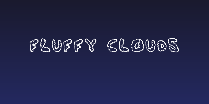 Fluffy Clouds Social Header
