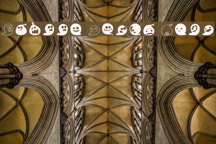 Fluffy Ghost Ding Fonte examples