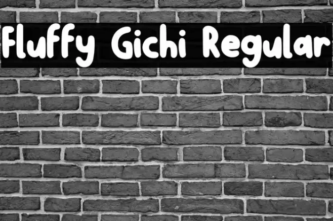 Fluffy Gichi Regular Font examples