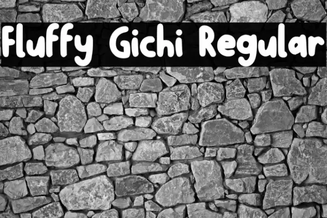 Fluffy Gichi Regular Font examples