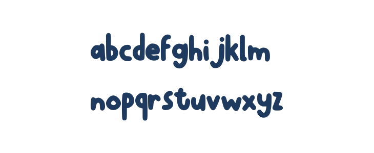 Fluffy Gichi Regular Lowercase