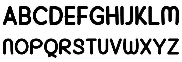 Fluffy Kitten Font UPPERCASE