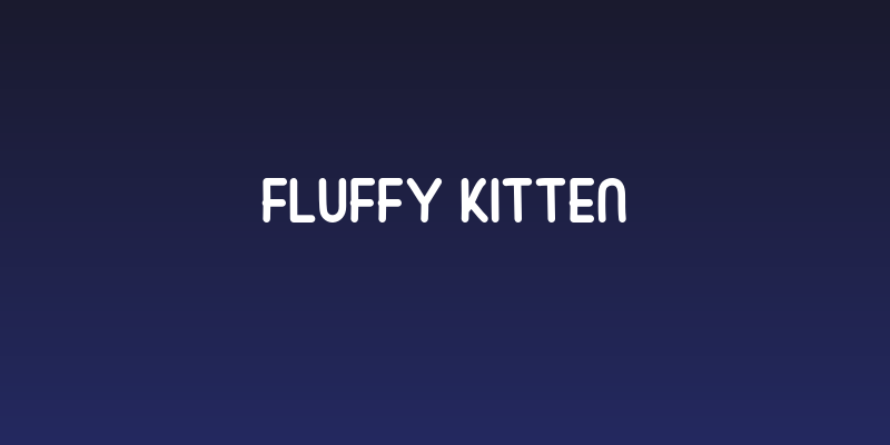 Fluffy Kitten Social Header