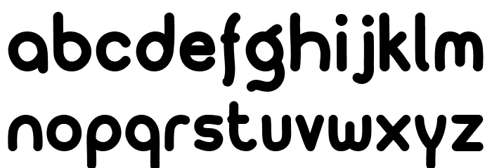Fluffy Kitten Font LOWERCASE