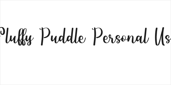 Fluffy Puddle Personal Use Logo