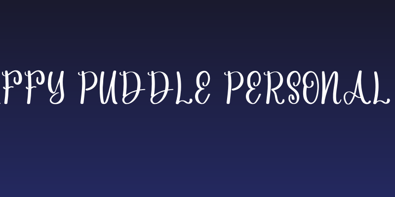 Fluffy Puddle Personal Use Social Header