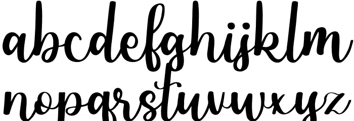 Fluffy Puddle Personal Use Font LOWERCASE