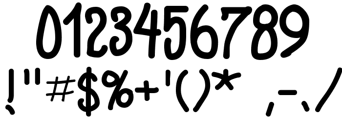 FluffyZine Font OTHER CHARS
