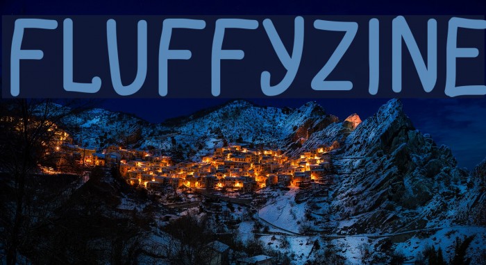 FluffyZine Font examples