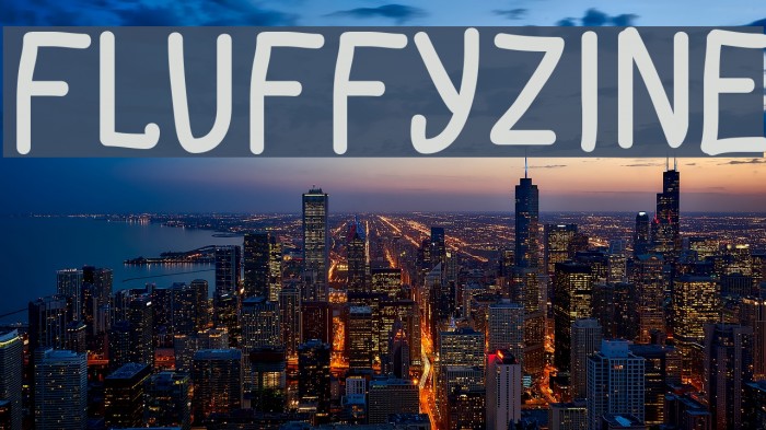 FluffyZine Font examples