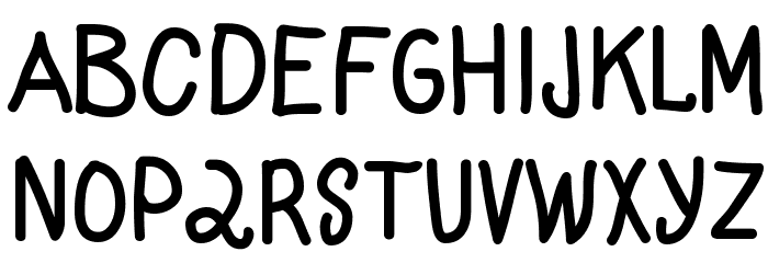 FluffyZine Font LOWERCASE