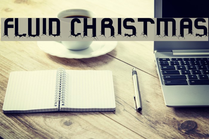 Fluid Christmas Font examples