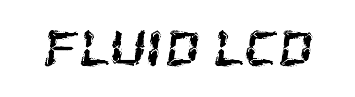 Fluid LCD  font caratteri gratis