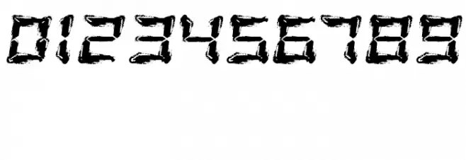 Fluid LCD Font OTHER CHARS