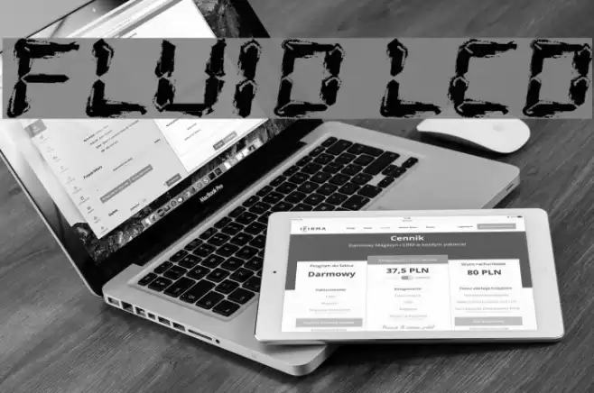 Fluid LCD Font examples