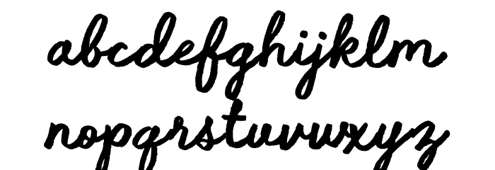 Fluid Motion Font LOWERCASE