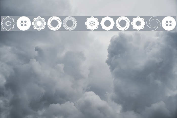 Fluid Spiral Font examples