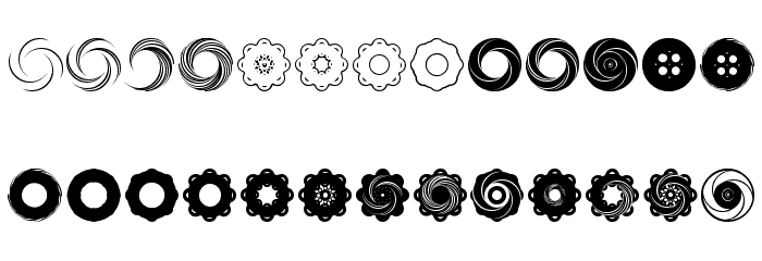 Fluid Spiral Font LOWERCASE