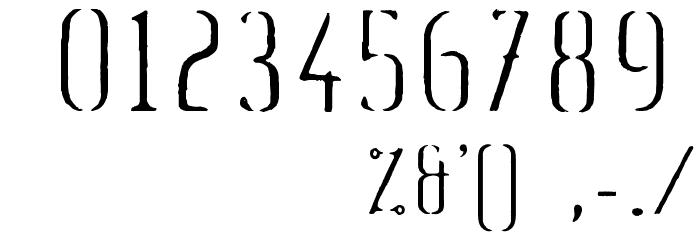 Fluid-light Font OTHER CHARS