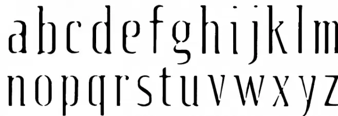 Fluid-light Schriftart Kleinbuchstaben